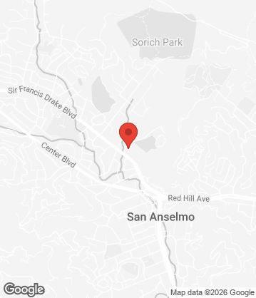 Map of The Hub - 882 Sir Francis Drake Blvd, San Anselmo, CA, 94960, US